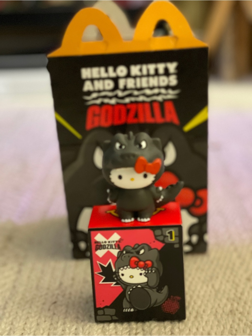McDonalds “Hello Kitty Godzilla” Happy Meal Toy.#1